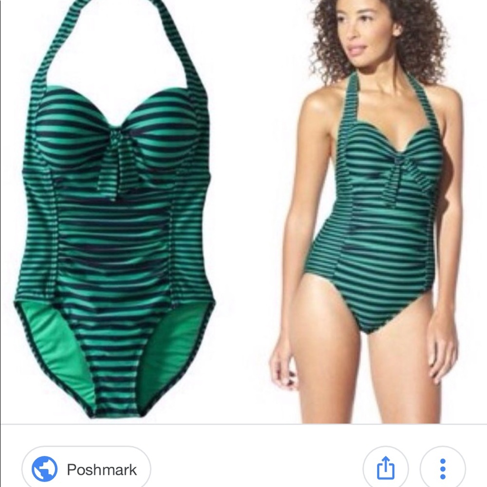 😎 NWOT Merona ‘Pinup Style’ Halter One Piece